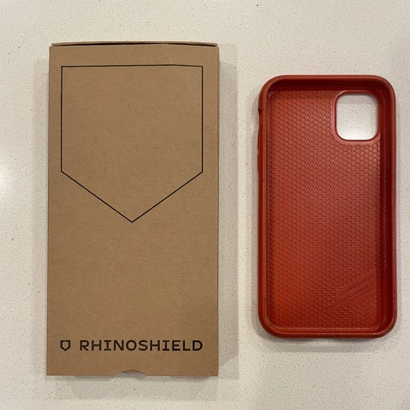 RhinoShield SolidSuite iPhone 11 Case - Poppy Orange - Picture 1 of 6